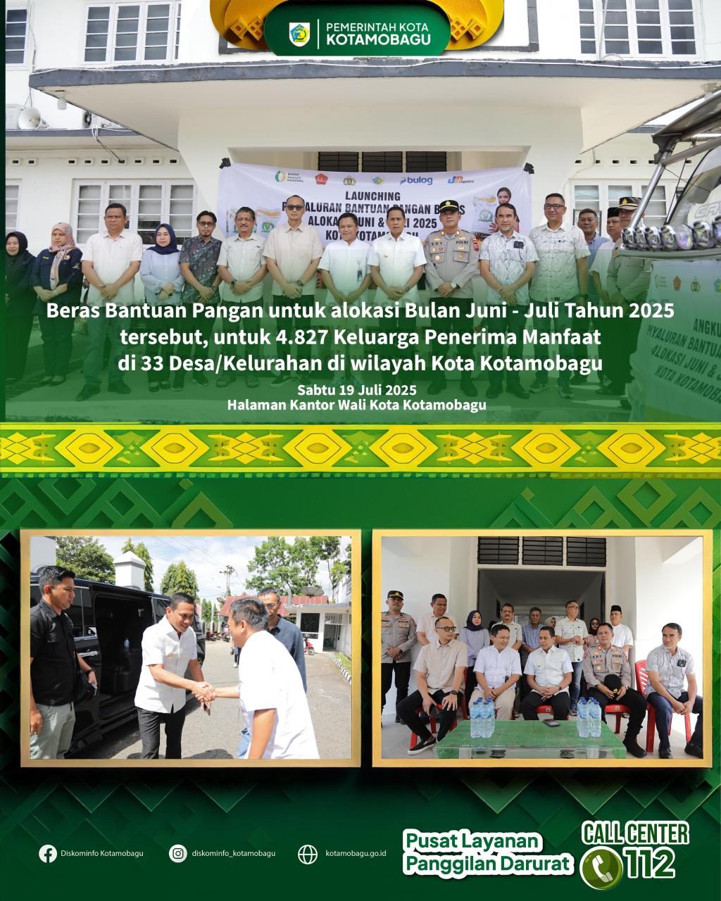 LAUNCHING PENYALURAN BANTUAN PANGAN BERAS