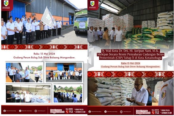 Penyaluran Cadangan Beras Pemerintah (CBP) Tahap II Kota Kotamobagu