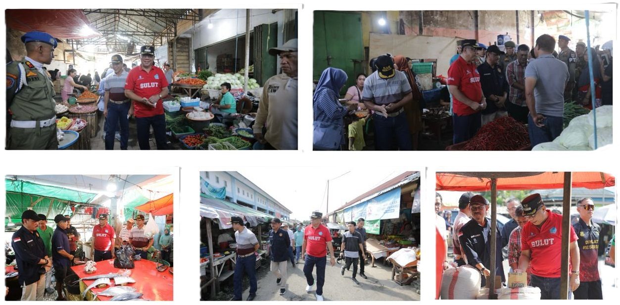 Pj. Walikota Kotamobagu Tinjau Pasar Tradisional 