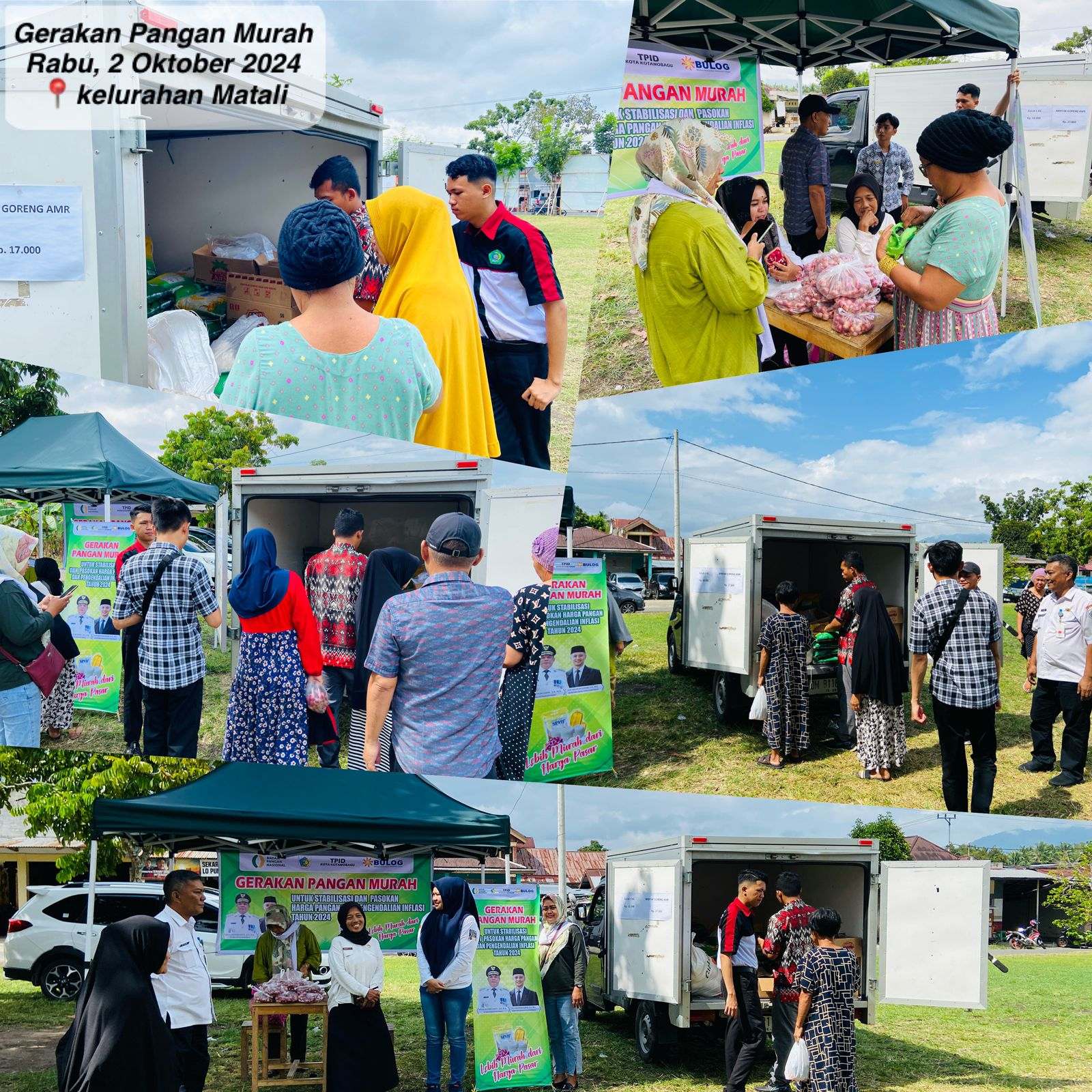 Kembali Gelar Gerakan Pangan Murah, Masyarakat Kel. Matali dan Sekitarnya Sangat Terbantu