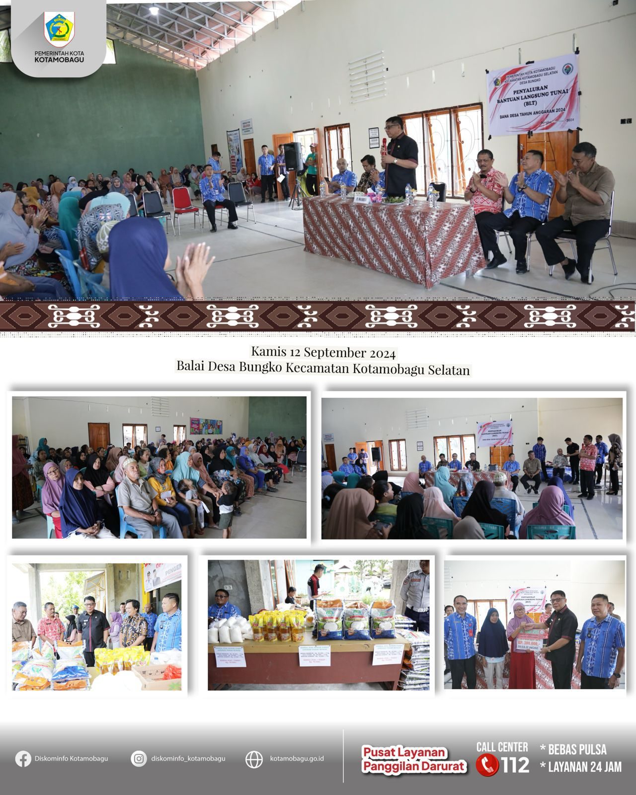 Pj. Walikota Kotamobagu Abdullah Mokoginta, SH. Msi Hadiri Operasi Pasar 